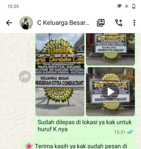 Pengiriman Papan Bunga Duka Pangenrejo Purworejo