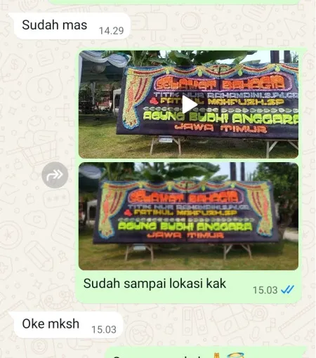 Pengiriman Papan Bunga Pangenrejo Purworejo